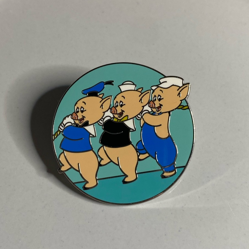 Disney Parks Mickey Mouse Club Three Little Pigs Pin – 1 of 16 to Collect